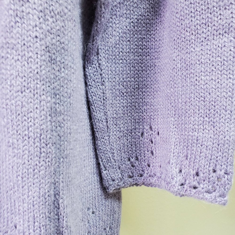 LUCKY BRAND PURPLE SWEATER - Picture 7 of 8